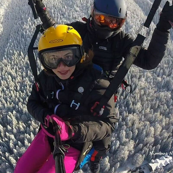 Zbor de agrement cu parapanta in tandem. Filmare inclusa